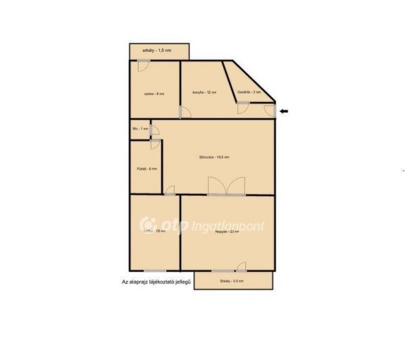 Eladó téglalakás, Budapesten, VII. kerületben 114 M Ft, 3 szobás