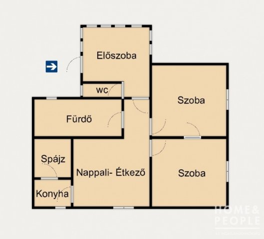 Eladó családi ház, Makón 51.5 M Ft, 2 szobás