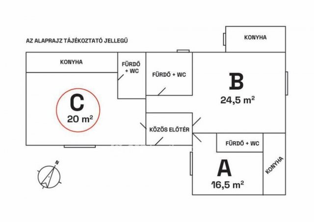 Eladó téglalakás, Budapesten, VIII. kerületben 38.6 M Ft