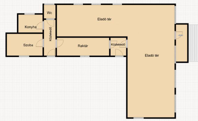 Eladó üzlethelyiség, Polgárdin 28.5 M Ft, 1 szobás