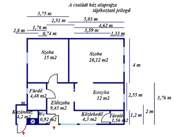 Eladó családi ház, Szolnokon 9.49 M Ft, 2 szobás