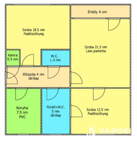 Eladó téglalakás, Salgótarjánban 13 M Ft, 3 szobás