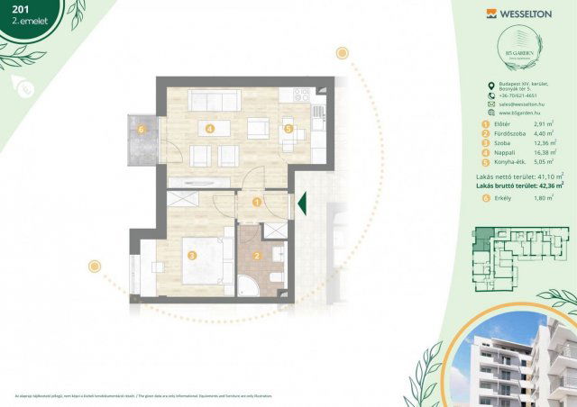 Eladó téglalakás, Budapesten, XIV. kerületben, Bosnyák utcában