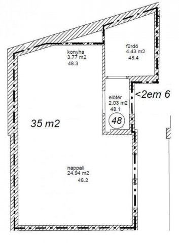 Eladó téglalakás, Budapesten, VII. kerületben 52.75 M Ft