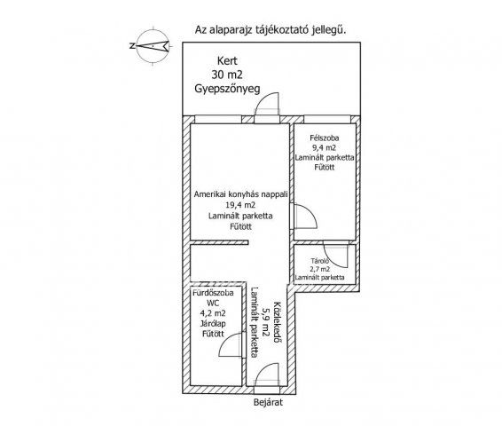 Eladó téglalakás, Mosonmagyaróváron 58.9 M Ft, 1+1 szobás