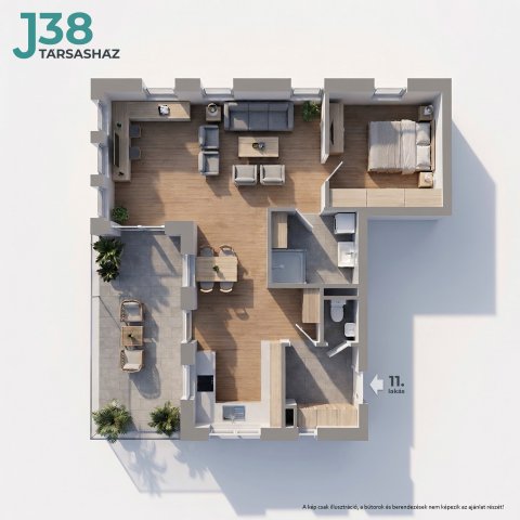 Eladó téglalakás, Kecskeméten, Jókai utcában 97.5 M Ft