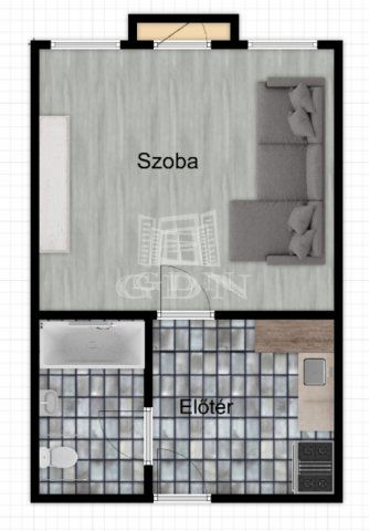 Eladó téglalakás, Zalaegerszegen 15.5 M Ft, 1 szobás