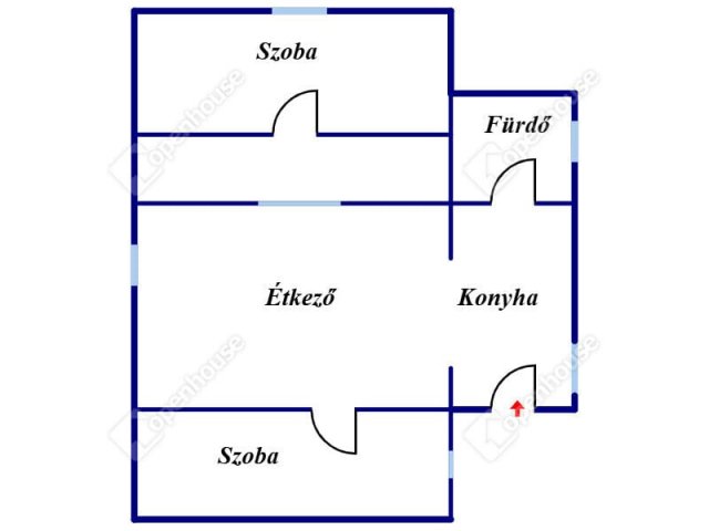Eladó családi ház, Hajdúsámsonon 35 M Ft, 2 szobás