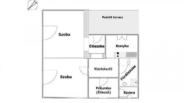 Eladó családi ház, Mezőkövesden 19 M Ft, 2+1 szobás