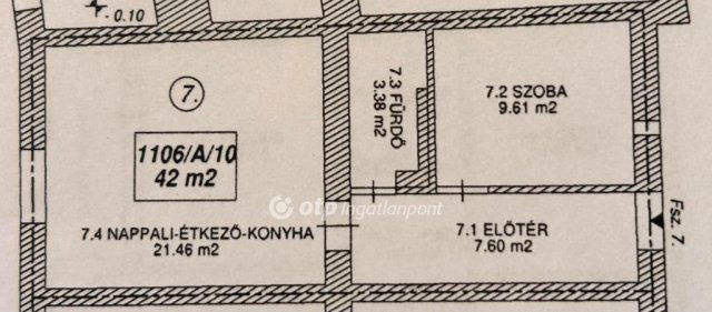 Eladó téglalakás, Szolnokon 50.4 M Ft, 1+1 szobás