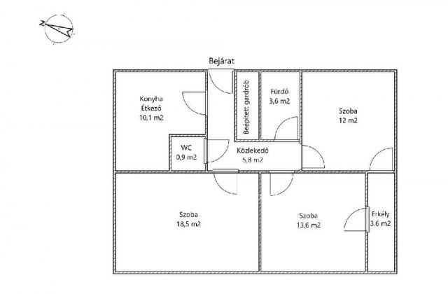 Eladó téglalakás, Tabon 39.9 M Ft, 3 szobás