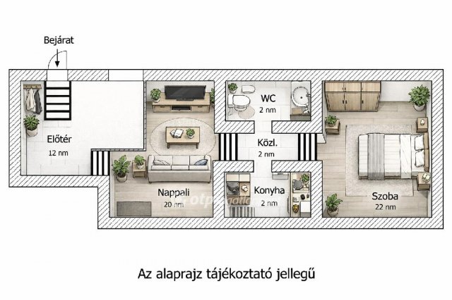 Eladó téglalakás, Budapesten, III. kerületben 28 M Ft, 2 szobás