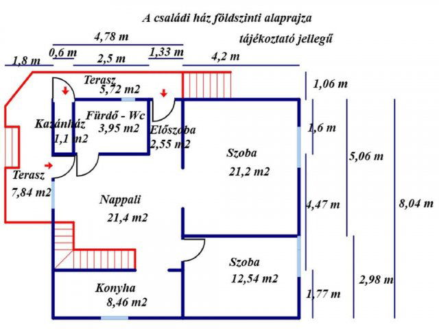 Eladó családi ház, Kiskunfélegyházán 118.5 M Ft, 6+1 szobás