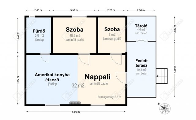 Eladó családi ház, Bőcsön 22.9 M Ft, 3+1 szobás