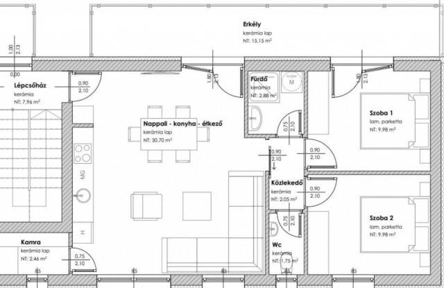 Eladó téglalakás, Siófokon 78.05 M Ft, 3 szobás