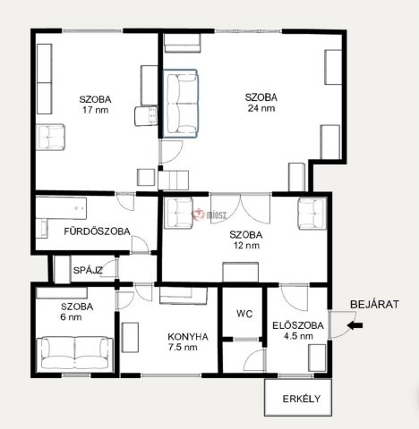 Eladó téglalakás, Székesfehérvárott 79 M Ft, 3+1 szobás