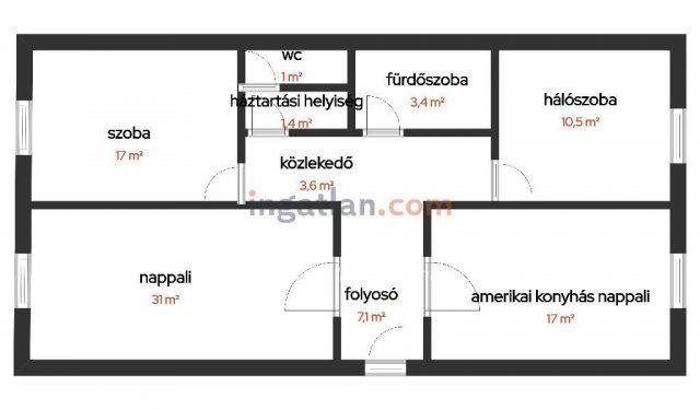 Eladó panellakás, Hajdúszoboszlón 89 M Ft, 3 szobás