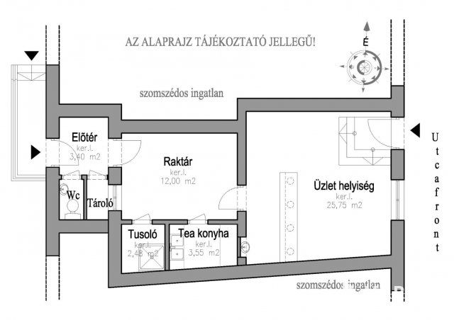 Eladó üzlethelyiség, Hódmezővásárhelyen 25.9 M Ft