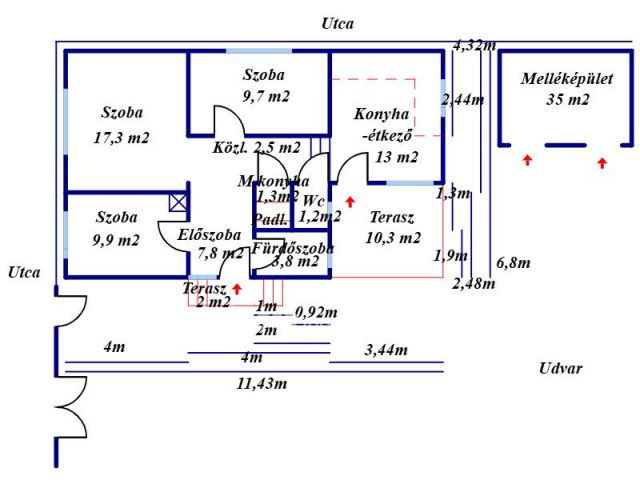 Eladó családi ház, Törtelen 32.9 M Ft, 3 szobás