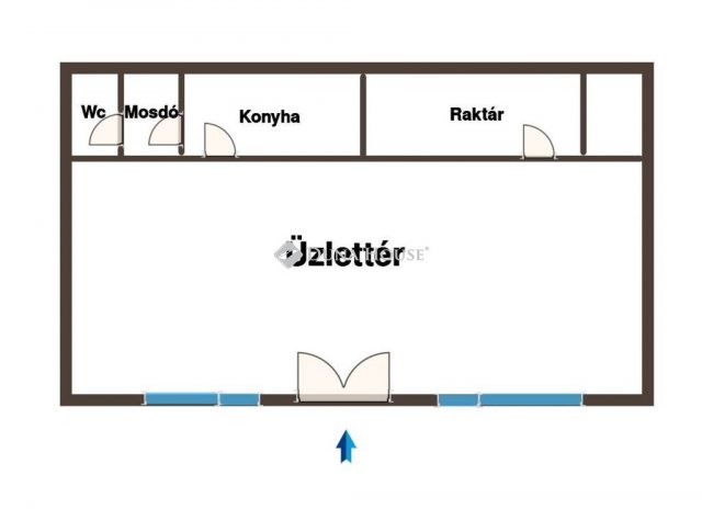 Kiadó üzlethelyiség, Tatán, Ady Endre utcában 300 E Ft / hó