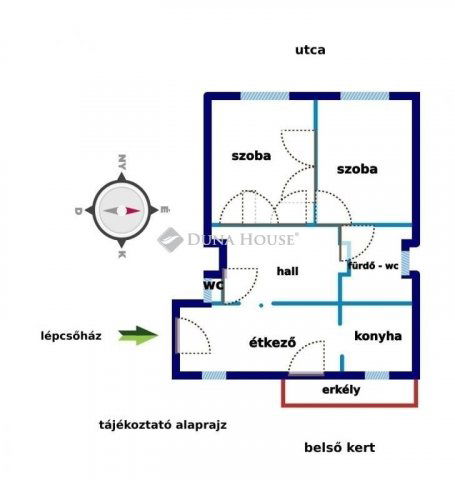 Eladó téglalakás, Budapesten, XIII. kerületben 89 M Ft, 2 szobás