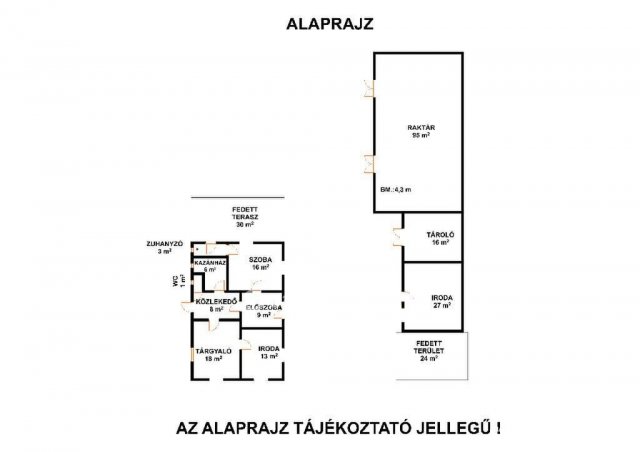Eladó ipari ingatlan, Berettyóújfaluban 69.9 M Ft