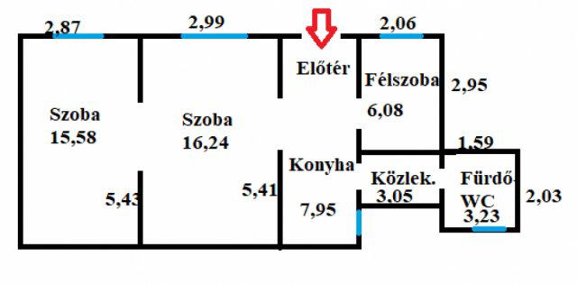 Eladó téglalakás, Budapesten, VIII. kerületben 41.5 M Ft