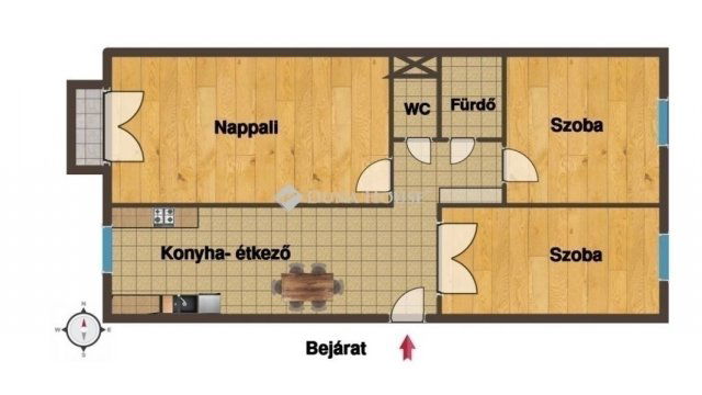 Eladó panellakás, Budapesten, III. kerületben 84.9 M Ft, 3 szobás