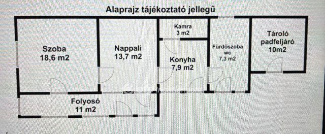 Eladó családi ház, Dögén 8.6 M Ft, 1 szobás