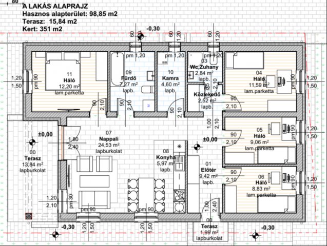 Eladó családi ház, Kiskunlacházán 84.15 M Ft, 4 szobás