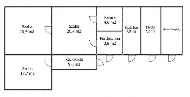 Eladó családi ház, Fábiánsebestyénben 9.5 M Ft, 3 szobás