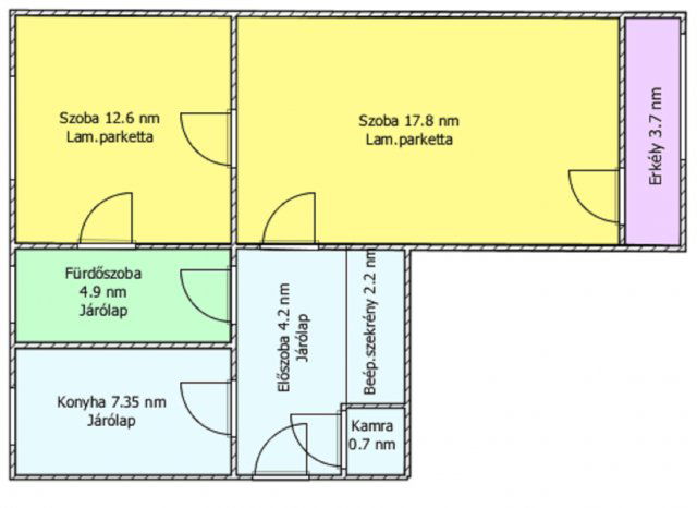 Eladó téglalakás, Salgótarjánban 27.9 M Ft, 2 szobás