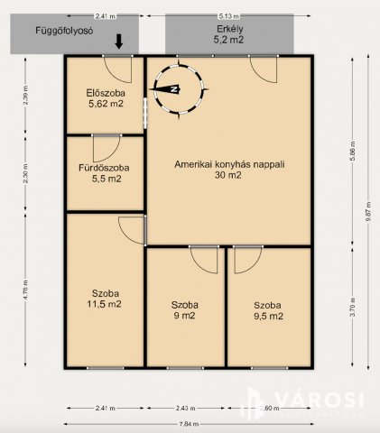 Kiadó téglalakás, albérlet, Szegeden 250 E Ft / hó, 4 szobás