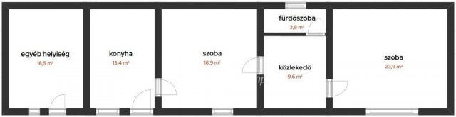Eladó családi ház, Száron 45 M Ft, 2 szobás