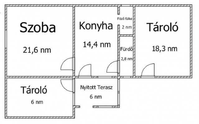 Eladó családi ház, Ajkán 17.9 M Ft, 1 szobás