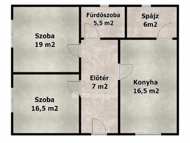 Eladó családi ház, Hajdúszoboszlón 55 M Ft, 2 szobás