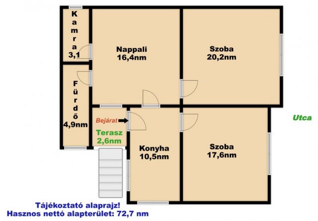 Eladó családi ház, Apcon 26.5 M Ft, 3 szobás