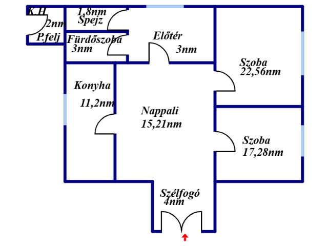 Eladó családi ház, Kónyon 39.9 M Ft, 3 szobás