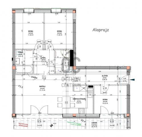 Kiadó téglalakás, albérlet, Debrecenben 528 E Ft / hó, 4 szobás