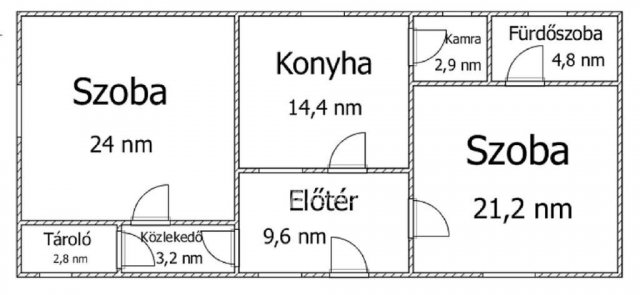 Eladó családi ház, Kisszőlősön 8.8 M Ft, 2 szobás