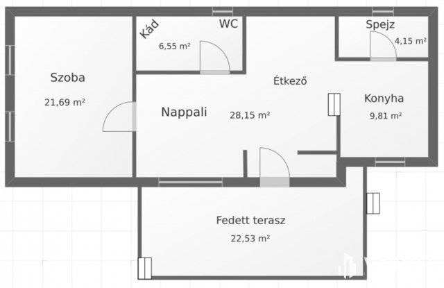Eladó családi ház, Kétbodonyon 26 M Ft, 2 szobás