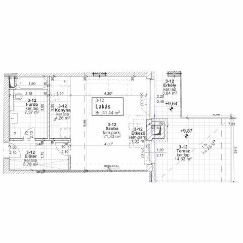 Eladó téglalakás, Budapesten, XIII. kerületben, Jász utcában
