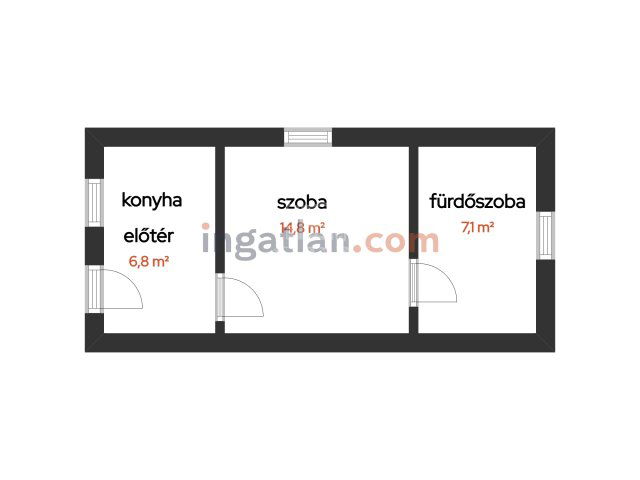 Eladó családi ház, Szigetújfalun 15.9 M Ft, 1 szobás