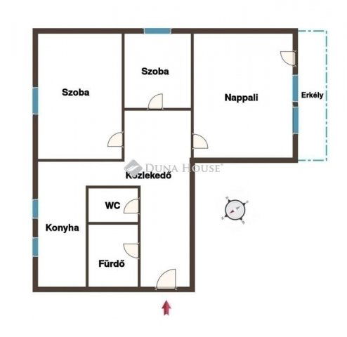 Eladó panellakás, Kecskeméten 48.9 M Ft, 3 szobás