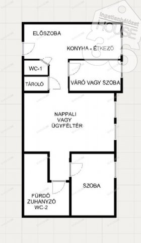 Eladó iroda, Lajosmizsén 59.5 M Ft, 3 szobás