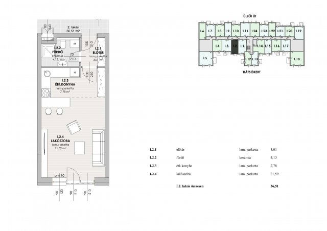 Eladó téglalakás, Budapesten, XVIII. kerületben 45.9 M Ft