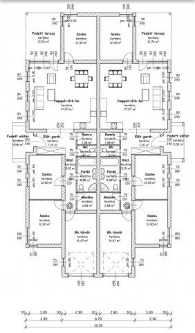 Eladó ikerház, Nyíregyházán 79.99 M Ft, 4 szobás