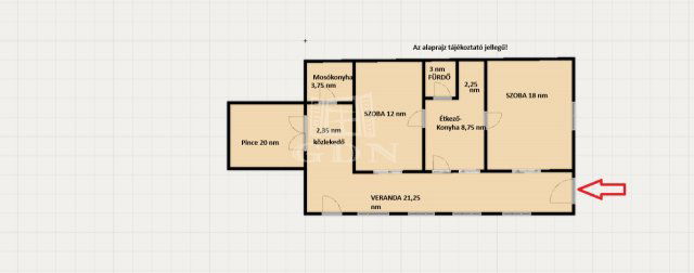 Eladó családi ház, Tahitótfalun 36.9 M Ft, 2 szobás