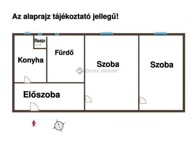 Eladó téglalakás, Pécsett, István utcában 22 M Ft, 2 szobás