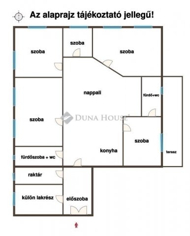 Eladó téglalakás, Szegeden 122 M Ft, 6 szobás
